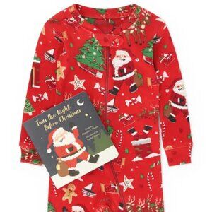 NEW! Books to Bed Kids Pajama and "Night Before Christmas" Book Gift Set